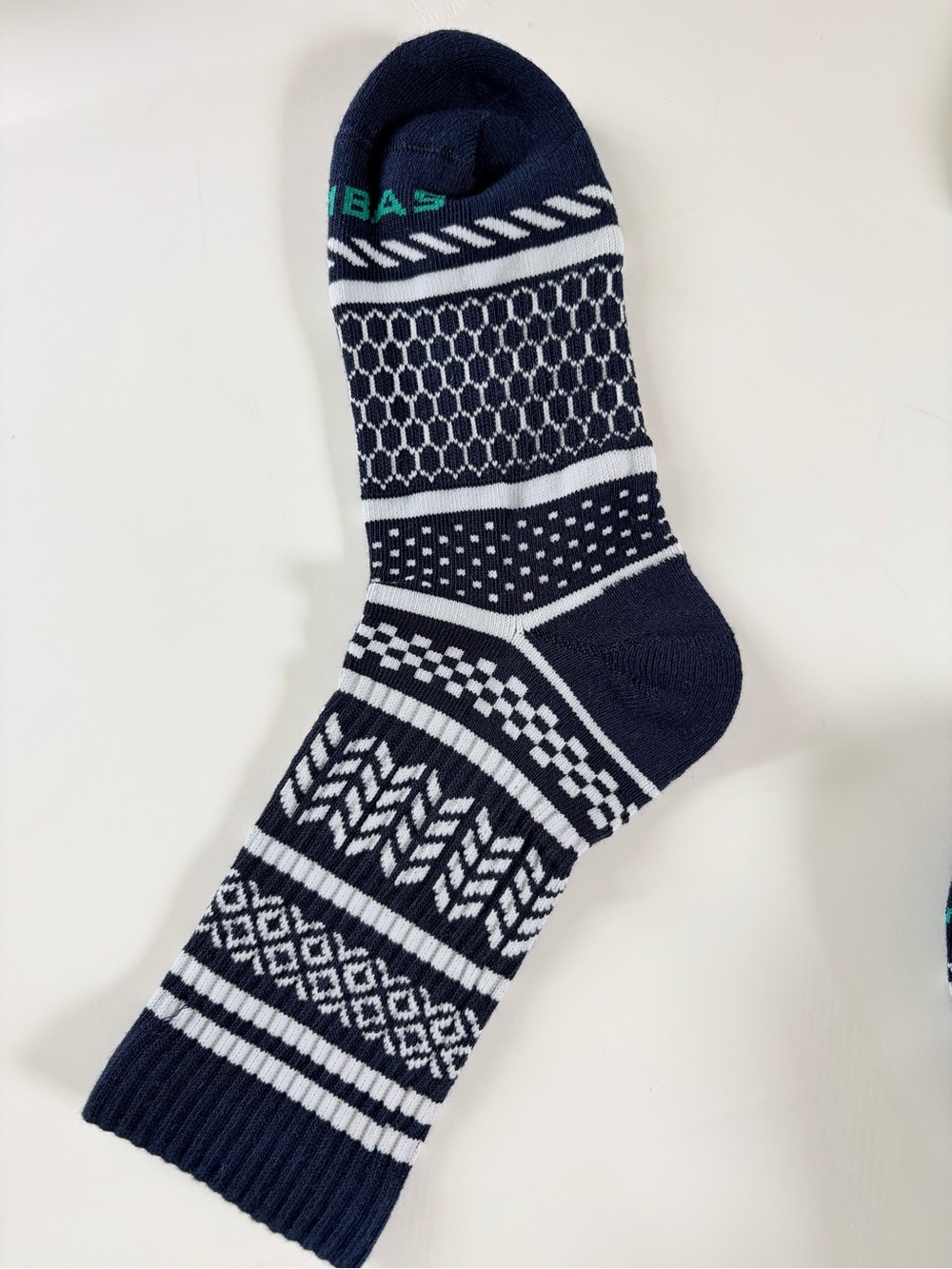 Bombas 10-Pack Cushioned Athletic Half Calf Socks Navy Size M - Picture 2 of 5